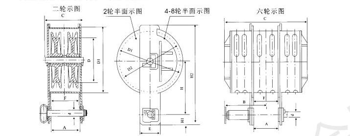 QPK型启闭机动滑轮结构图