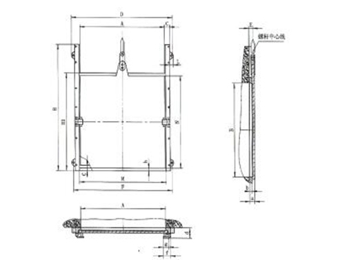PZ平板铸铁闸门结构图